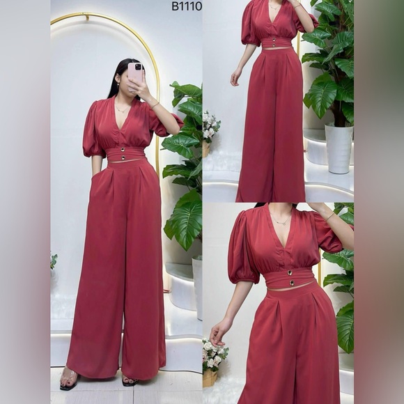 No Brand Pants - New Arrival Two sets top and Pants